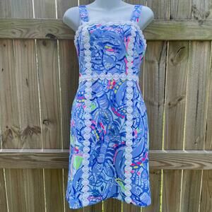 NWT Lilly Pulitzer Janelle Shift Blue Peri Pinch Pinch mini dress
